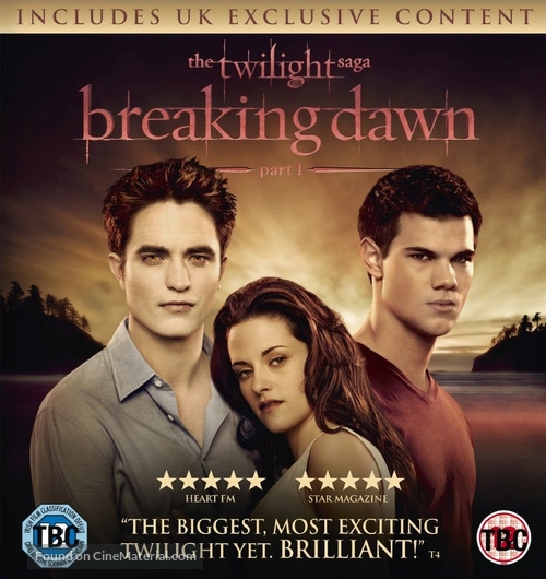 The Twilight Saga: Breaking Dawn - Part 1 - British Blu-Ray movie cover