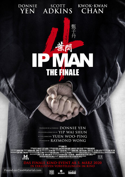 Yip Man 4 - German Movie Poster
