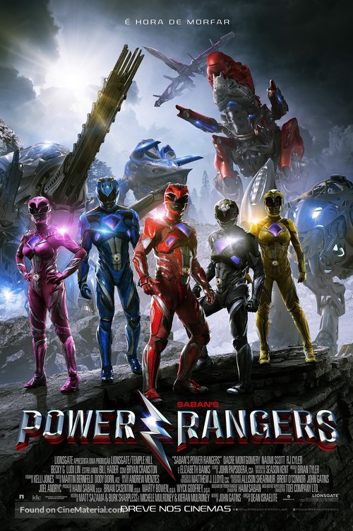 Power Rangers - Brazilian Movie Poster