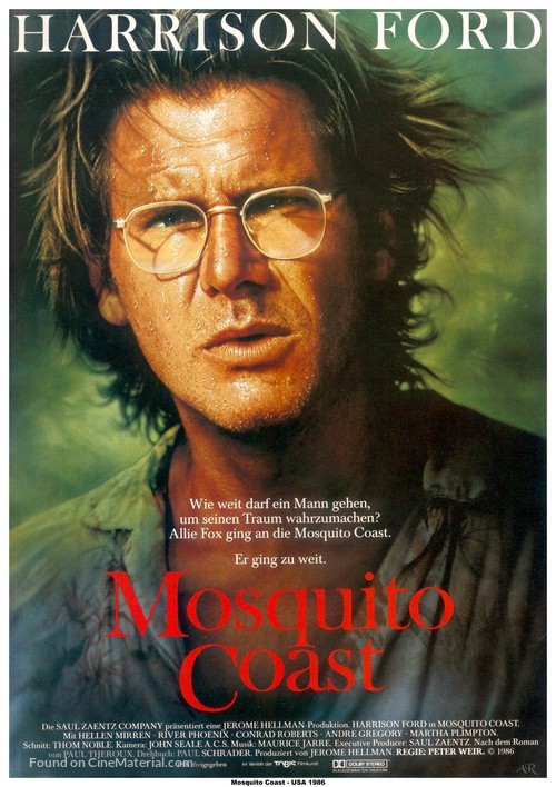 The Mosquito Coast - German Movie Poster