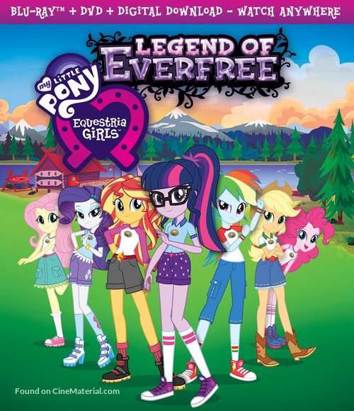 My Little Pony: Equestria Girls - Legend of Everfree - Blu-Ray movie cover