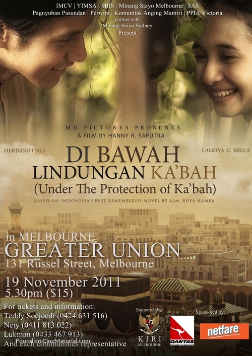 Di Bawah Lindungan Ka&#039;bah - Australian Movie Poster