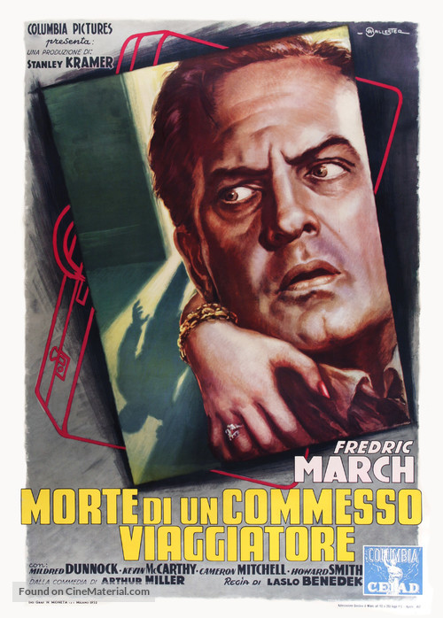 Death of a Salesman - Italian Movie Poster