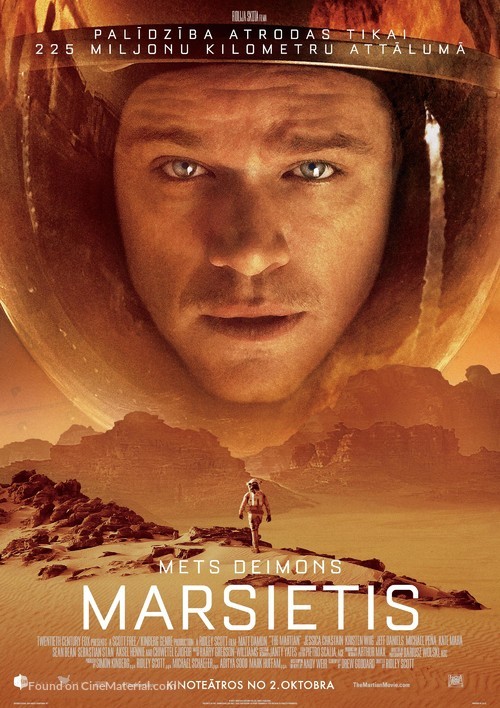 The Martian - Latvian Movie Poster