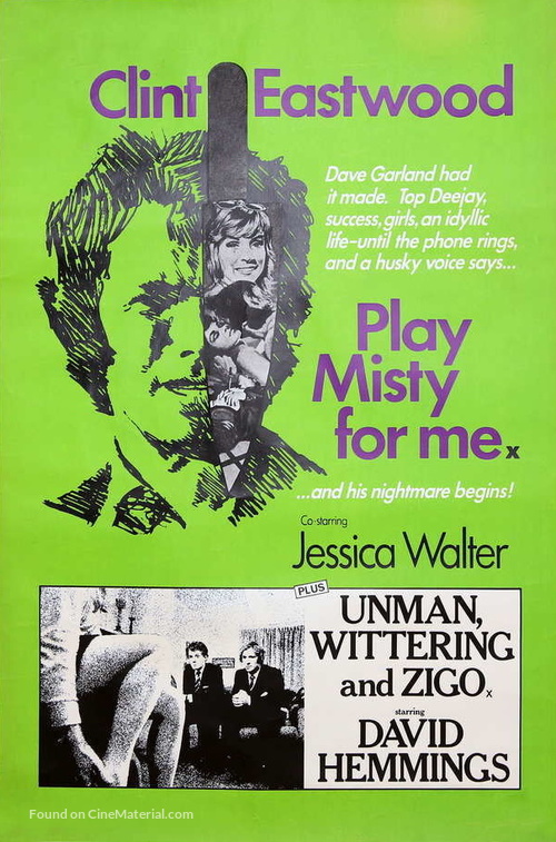 Play Misty For Me - British Combo movie poster