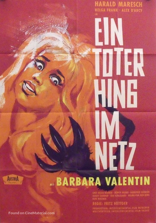 Ein Toter hing im Netz - German Movie Poster