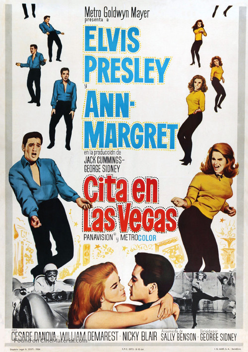 Viva Las Vegas - Spanish Movie Poster