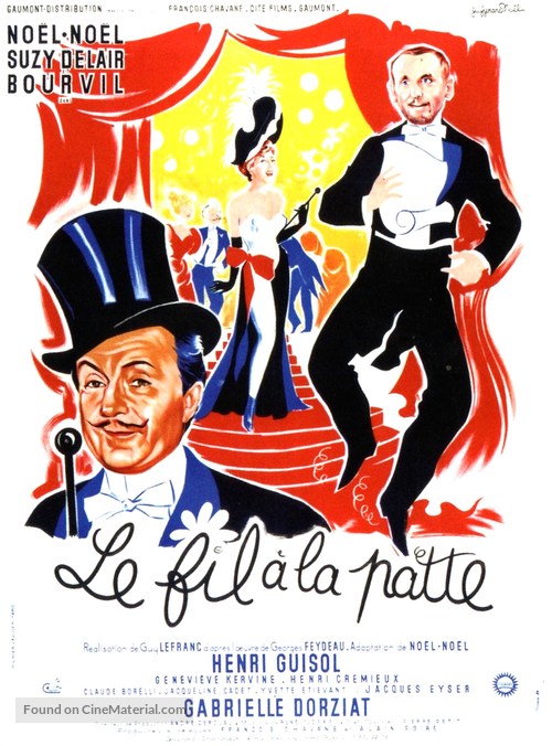 Le fil &agrave; la patte - French Movie Poster