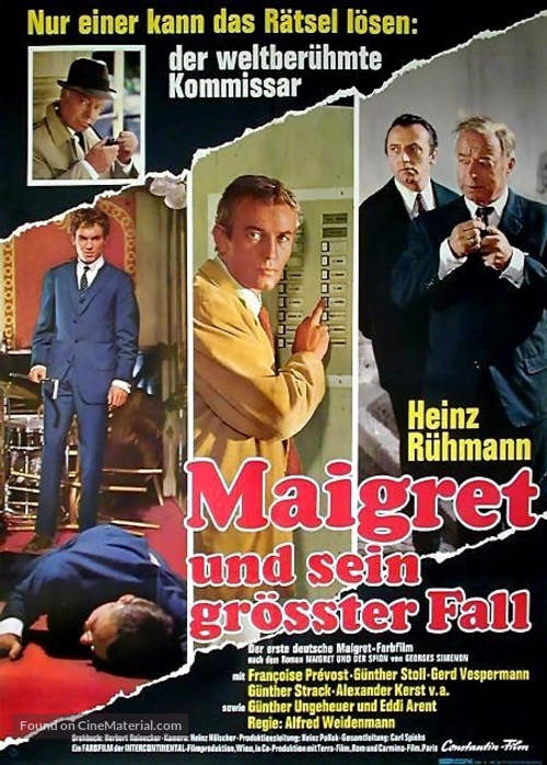 Maigret und sein gr&ouml;&szlig;ter Fall - German Movie Poster