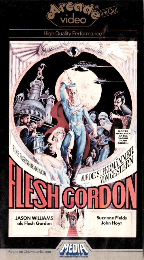 Flesh Gordon - German VHS movie cover