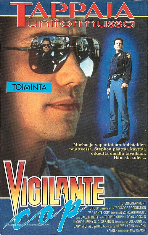 Shoot First: A Cop&#039;s Vengeance - Finnish Movie Cover