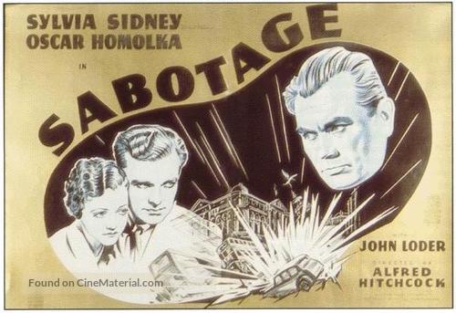 Sabotage - British Movie Poster