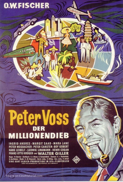 Peter Voss, der Millionendieb - German Movie Poster