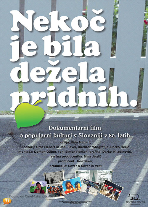 Nekoc je bila dezela pridnih - Slovenian Movie Poster