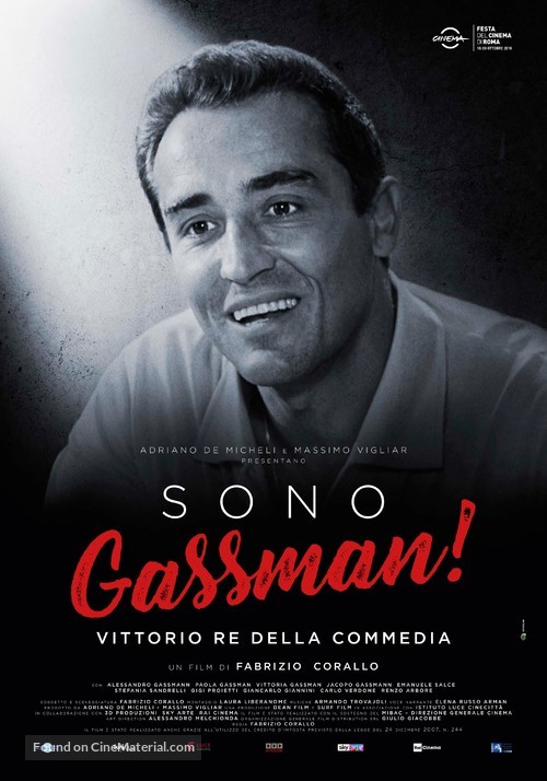 &#039;Sono Gassman!&#039; Vittorio re della commedia - Italian Movie Poster