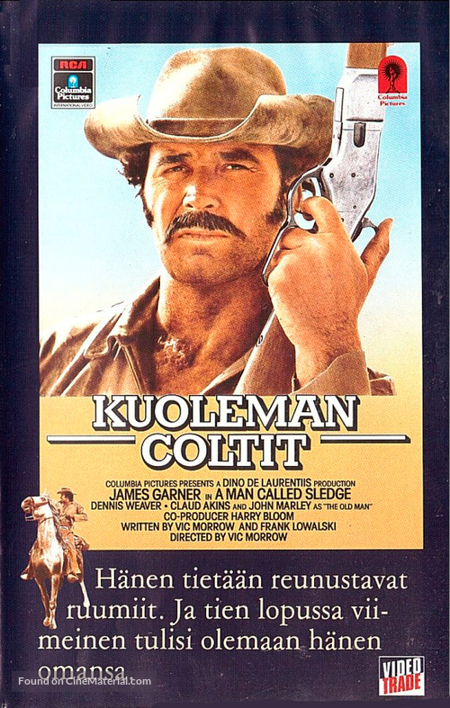A Man Called Sledge - Finnish VHS movie cover