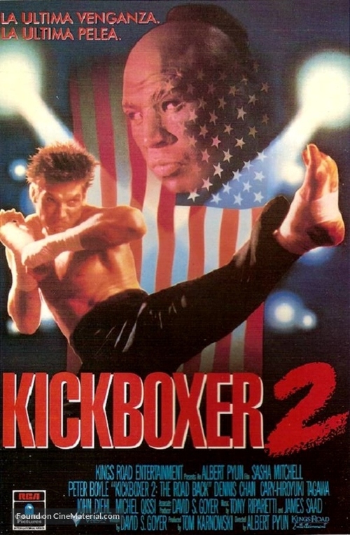 Kickboxer 2: The Road Back - Spanish DVD movie cover