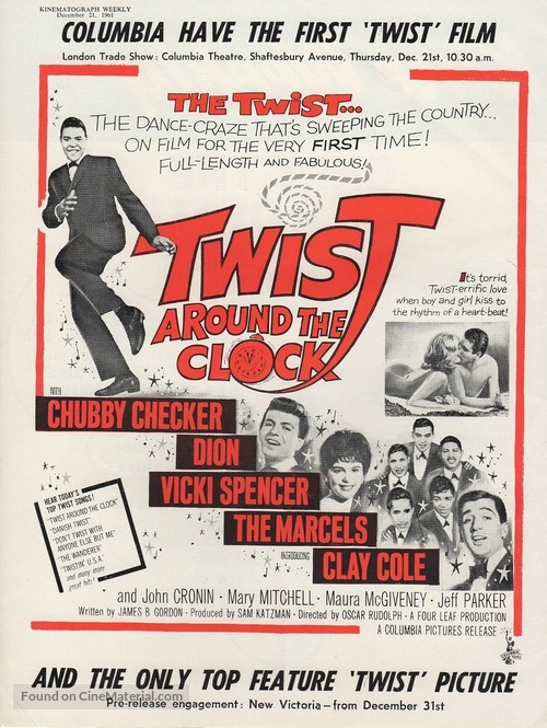 Twist Around the Clock - British poster