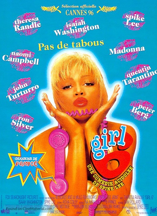 Girl 6 - French Movie Poster