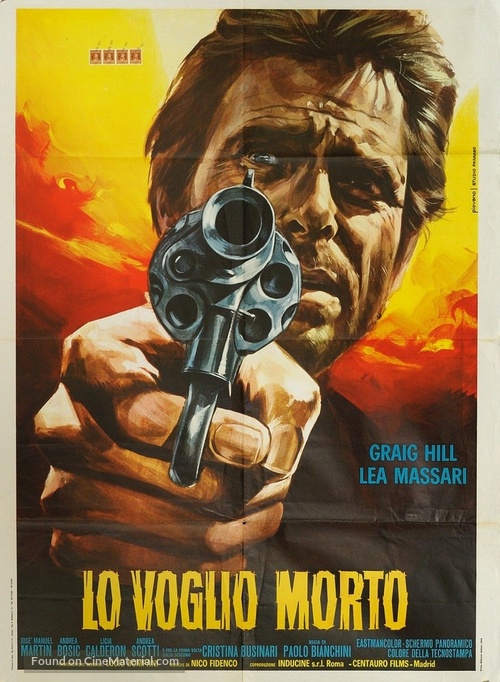 Lo voglio morto - Italian Movie Poster