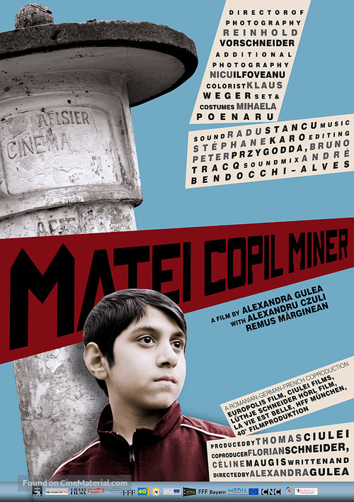 Matei Copil Miner - Romanian Movie Poster