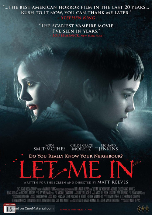 Let Me In - Norwegian DVD movie cover