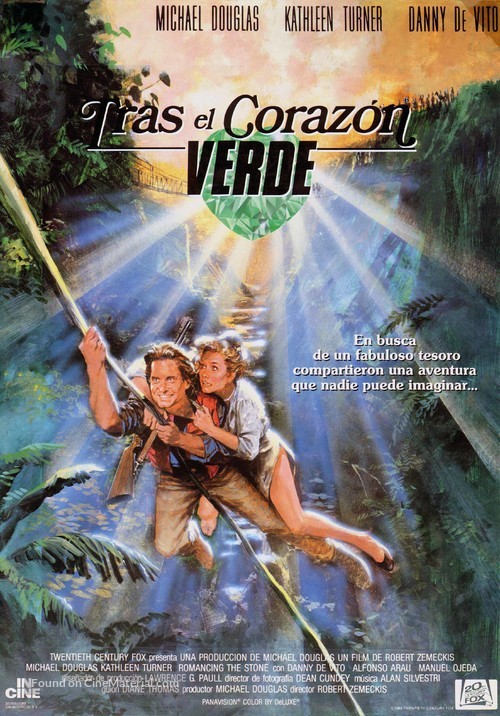 Romancing the Stone - Spanish Movie Poster