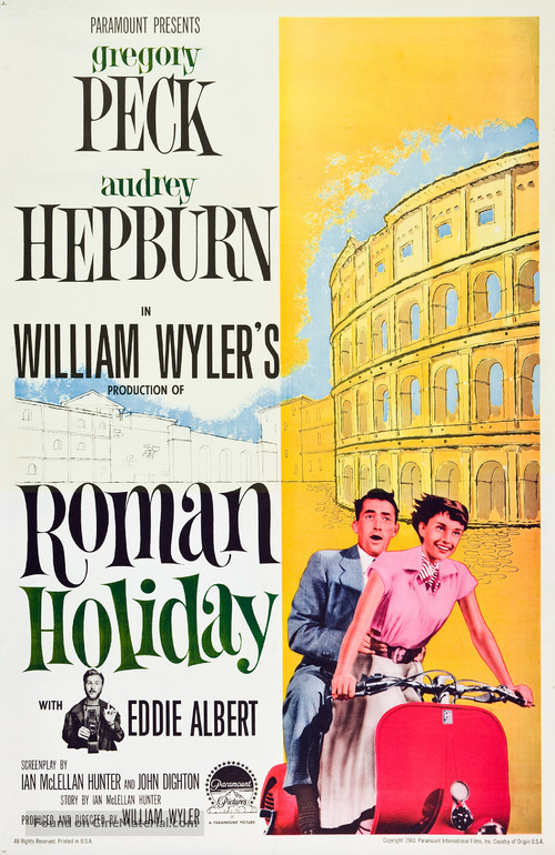 Roman Holiday - Re-release movie poster