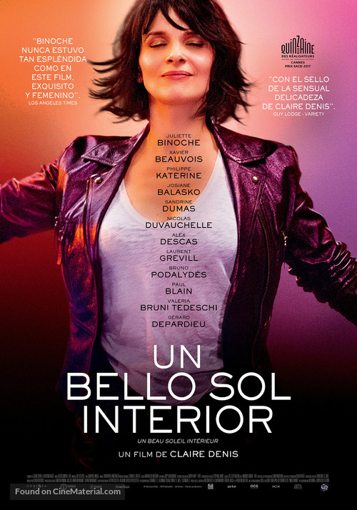 Un beau soleil int&eacute;rieur - Argentinian Movie Poster