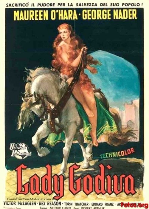Lady Godiva of Coventry - Italian Movie Poster