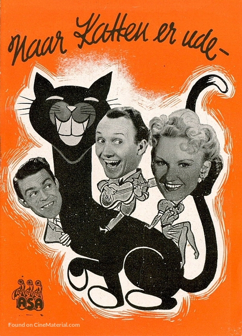 N&aring;r katten er ude - Danish Movie Poster