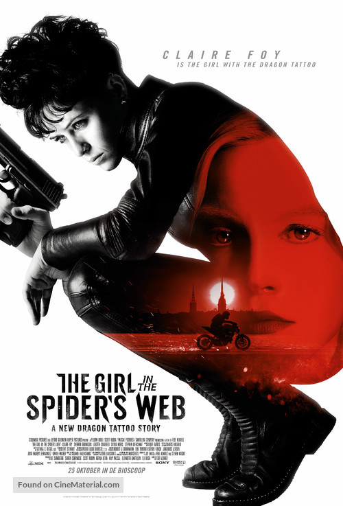 The Girl in the Spider&#039;s Web - Dutch Movie Poster