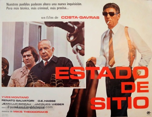 &Eacute;tat de si&egrave;ge - Spanish Movie Poster
