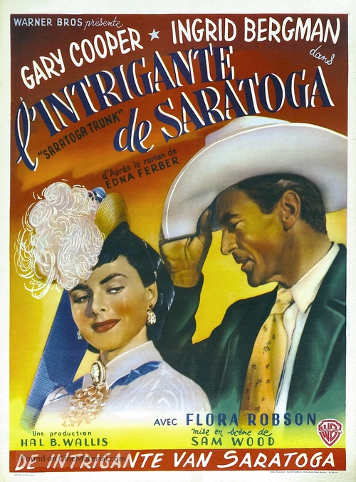 Saratoga Trunk - Belgian Movie Poster