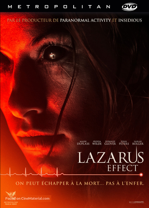 The Lazarus Effect - French DVD movie cover