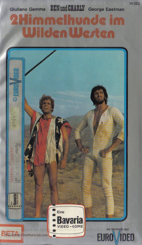 Amico, stammi lontano almeno un palmo - German VHS movie cover