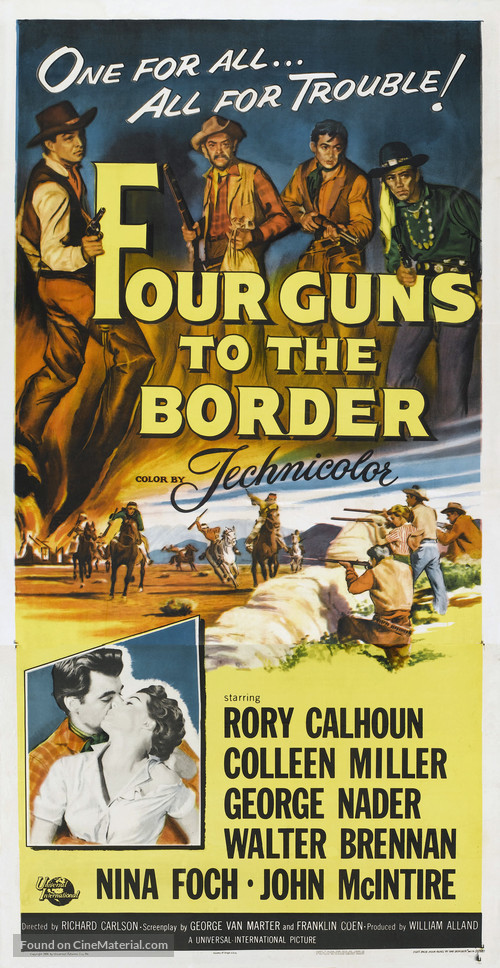 Four Guns to the Border - Movie Poster