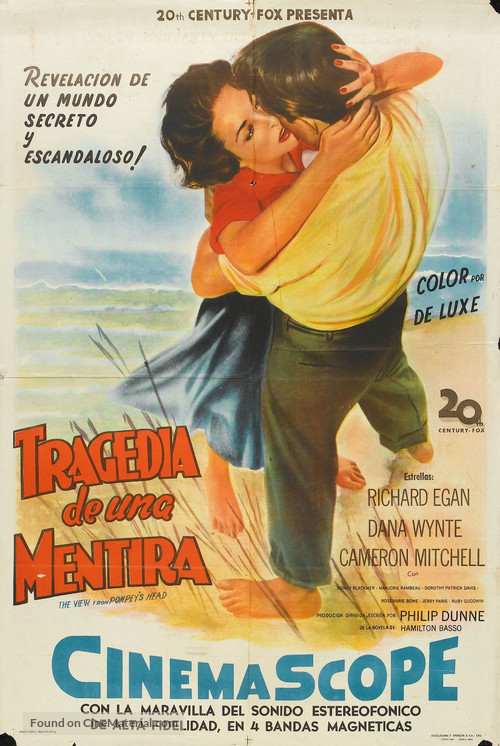 The View from Pompey&#039;s Head - Argentinian Movie Poster