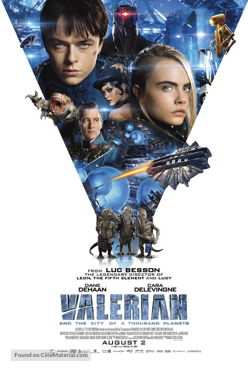 Valerian and the City of a Thousand Planets - British Movie Poster