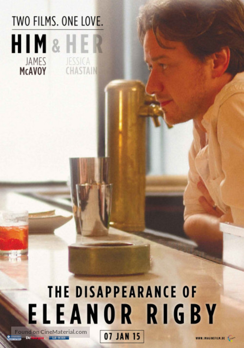 The Disappearance of Eleanor Rigby: Him - Belgian Movie Poster