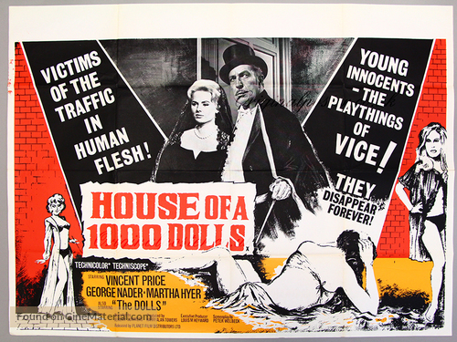 La casa de las mil mu&ntilde;ecas - British Movie Poster