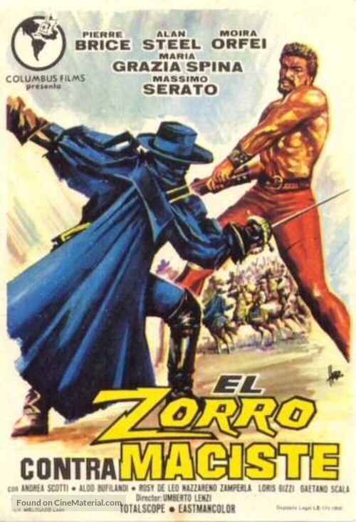 Zorro contro Maciste - Spanish Movie Poster