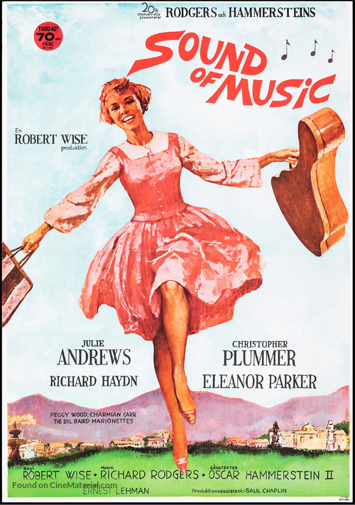 The Sound of Music - Swedish Movie Poster