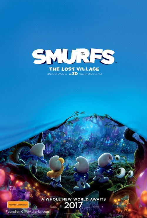 Smurfs: The Lost Village - Australian Movie Poster