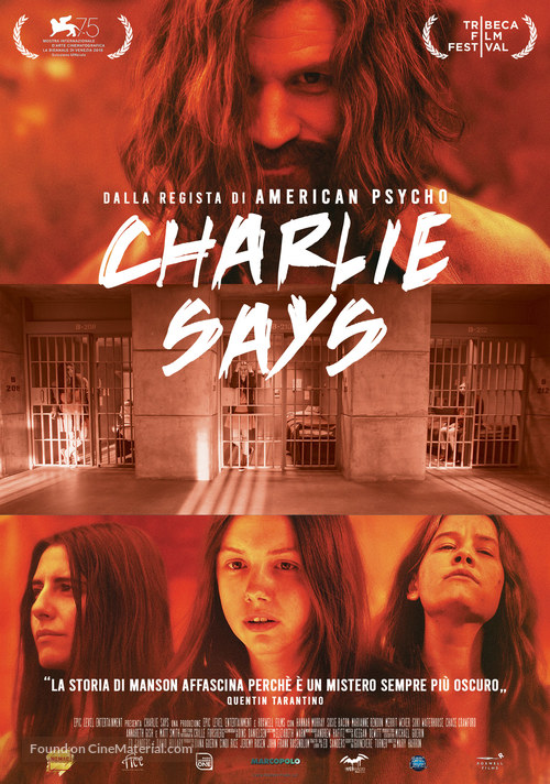 Charlie Says - Italian Movie Poster