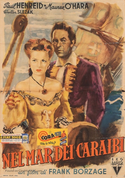 The Spanish Main - Italian Movie Poster