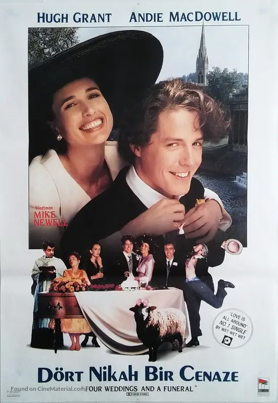 Four Weddings and a Funeral - Turkish Movie Cover
