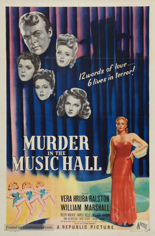 Murder in the Music Hall - Movie Poster