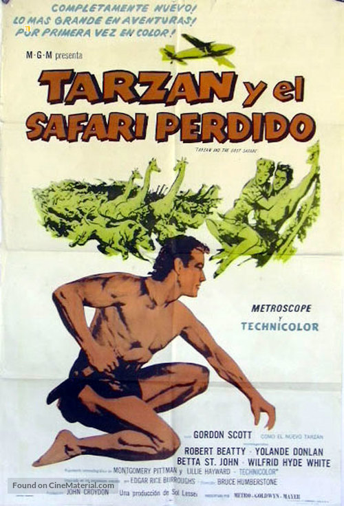 Tarzan and the Lost Safari - Argentinian Movie Poster