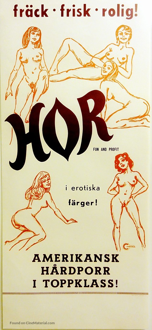 Adultery for Fun &amp; Profit - Swedish Movie Poster